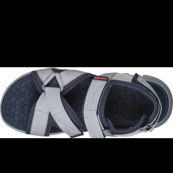 Skechers Men's Tolgus Sporty Sandal Charcoal/ Black And Navy Charcoal 237050